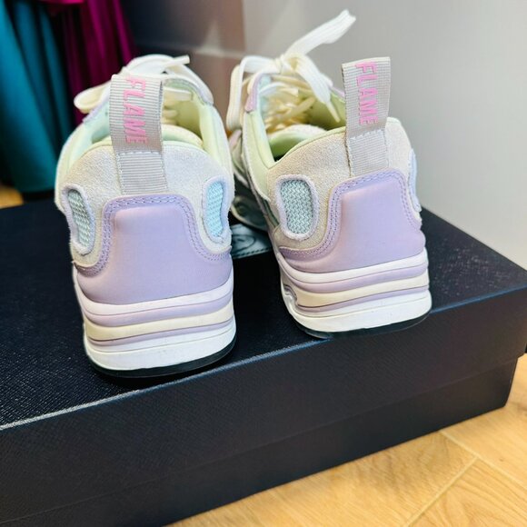 Sandro Pastel Flame Sneakers, Size 8 - Picture 4 of 8